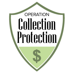 logo for Operation Collection Protection, a shield