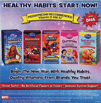  Healthy habits start now. Pediatrician recommended. Vitamin D 400 IU, with DHA.