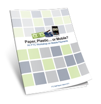 cover of FTC mobile payments report