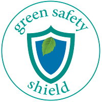 green safety shield logo