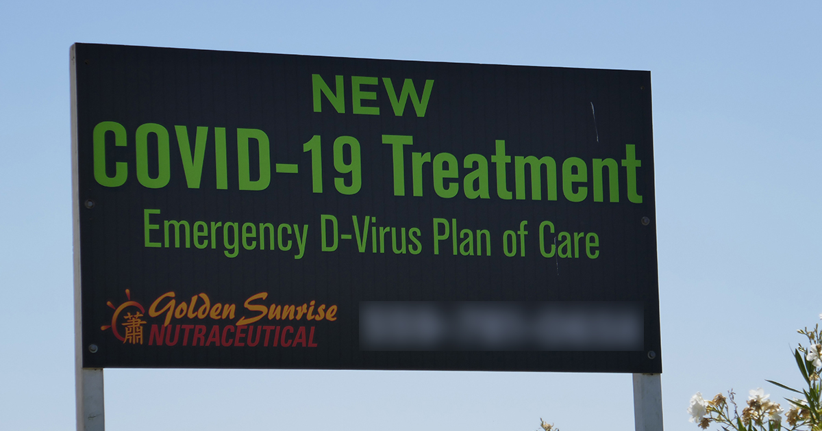 Billboard for COVID-19 Treatment
